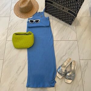 Blue Sleeveless Dress